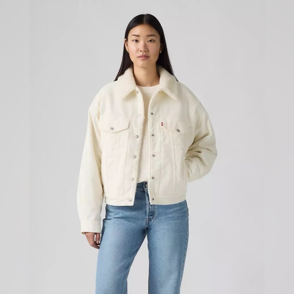 NWT Levi’s 90’s Sherpa Trucker Jacket - Picture 5 of 7
